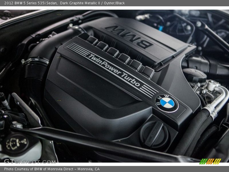Dark Graphite Metallic II / Oyster/Black 2012 BMW 5 Series 535i Sedan