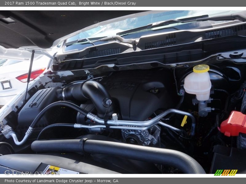 Bright White / Black/Diesel Gray 2017 Ram 1500 Tradesman Quad Cab