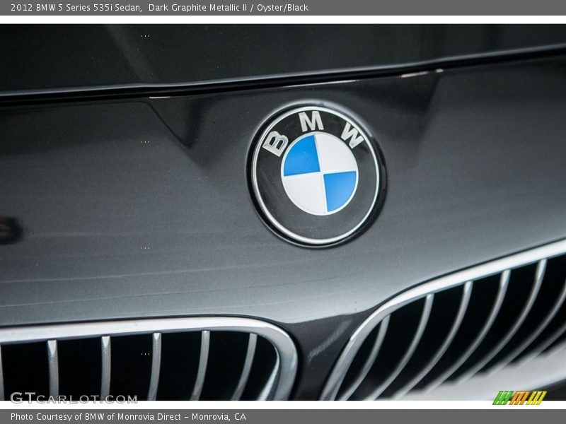 Dark Graphite Metallic II / Oyster/Black 2012 BMW 5 Series 535i Sedan