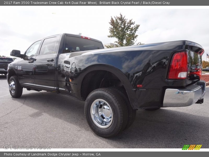 Brilliant Black Crystal Pearl / Black/Diesel Gray 2017 Ram 3500 Tradesman Crew Cab 4x4 Dual Rear Wheel