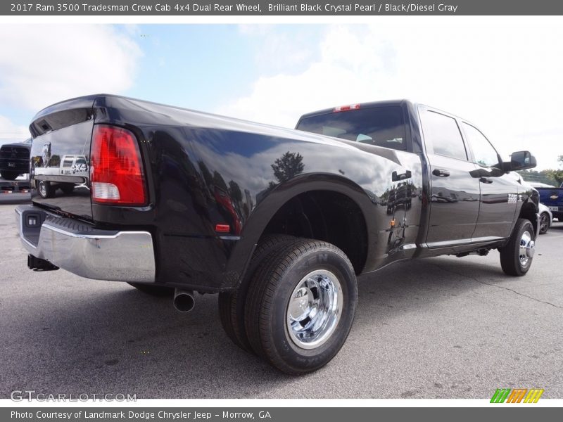 Brilliant Black Crystal Pearl / Black/Diesel Gray 2017 Ram 3500 Tradesman Crew Cab 4x4 Dual Rear Wheel