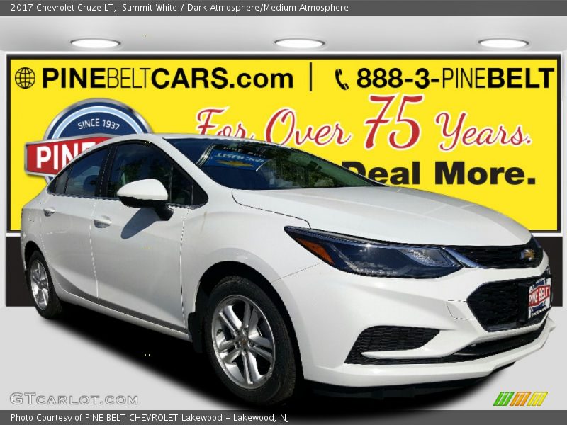Summit White / Dark Atmosphere/Medium Atmosphere 2017 Chevrolet Cruze LT