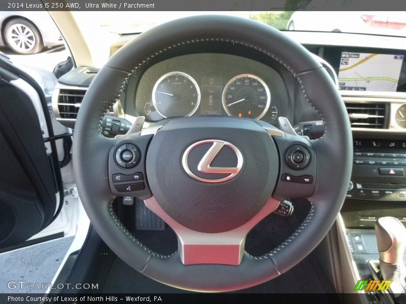 Ultra White / Parchment 2014 Lexus IS 250 AWD