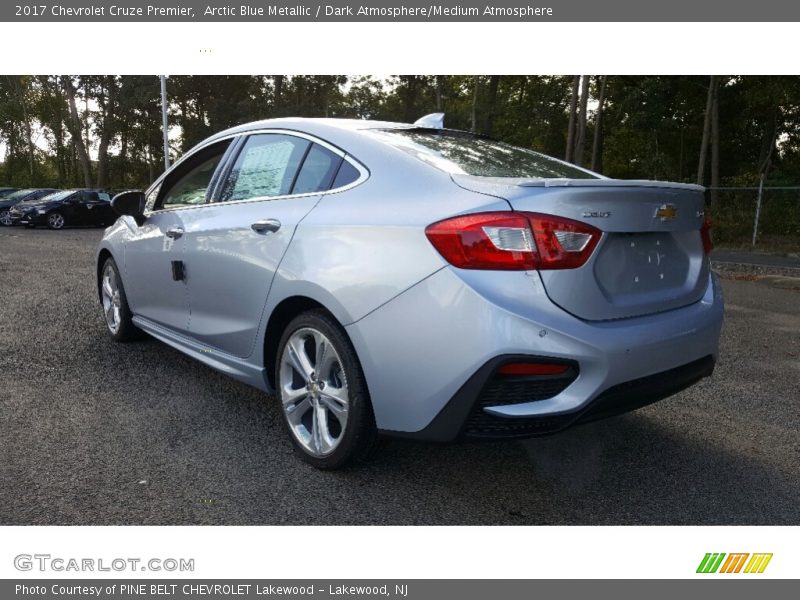 Arctic Blue Metallic / Dark Atmosphere/Medium Atmosphere 2017 Chevrolet Cruze Premier