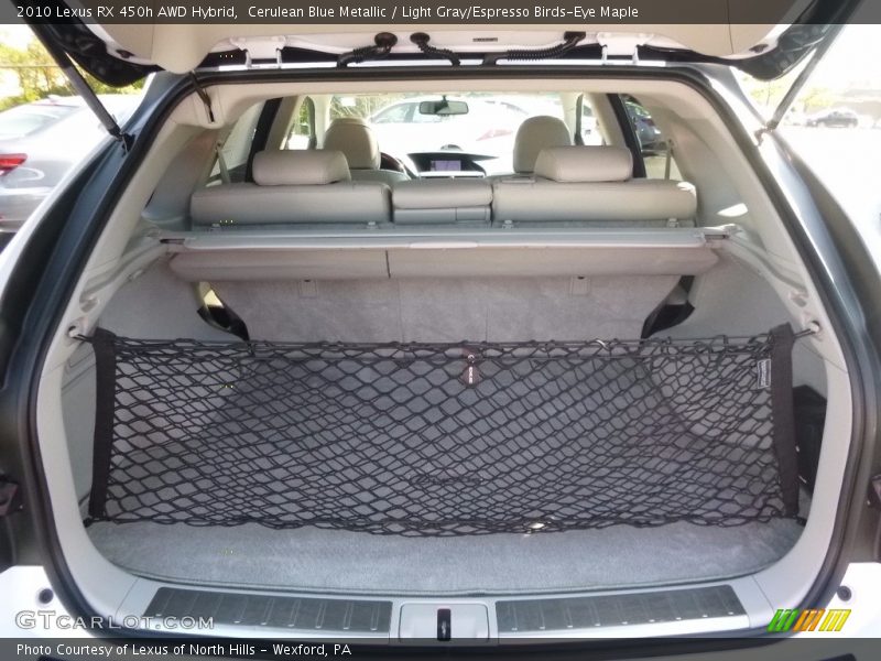 Cerulean Blue Metallic / Light Gray/Espresso Birds-Eye Maple 2010 Lexus RX 450h AWD Hybrid