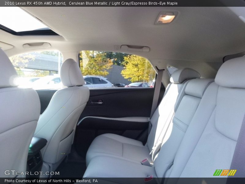 Cerulean Blue Metallic / Light Gray/Espresso Birds-Eye Maple 2010 Lexus RX 450h AWD Hybrid