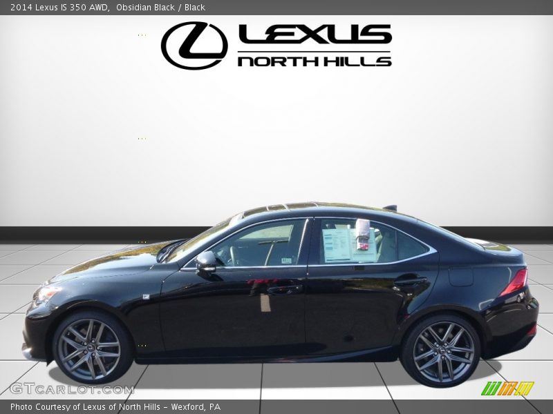 Obsidian Black / Black 2014 Lexus IS 350 AWD