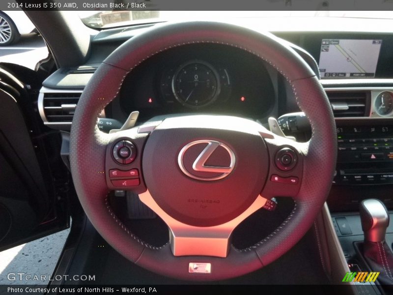 Obsidian Black / Black 2014 Lexus IS 350 AWD