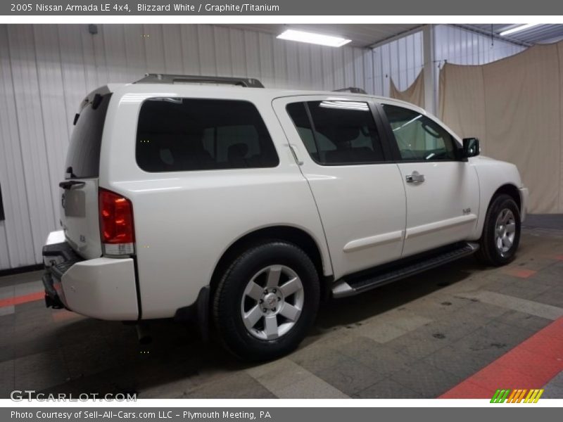 Blizzard White / Graphite/Titanium 2005 Nissan Armada LE 4x4
