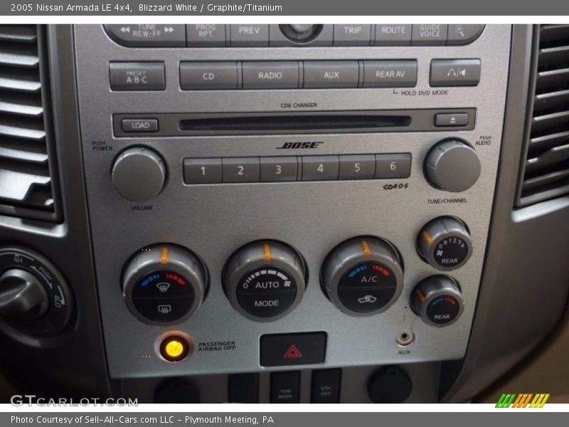 Blizzard White / Graphite/Titanium 2005 Nissan Armada LE 4x4