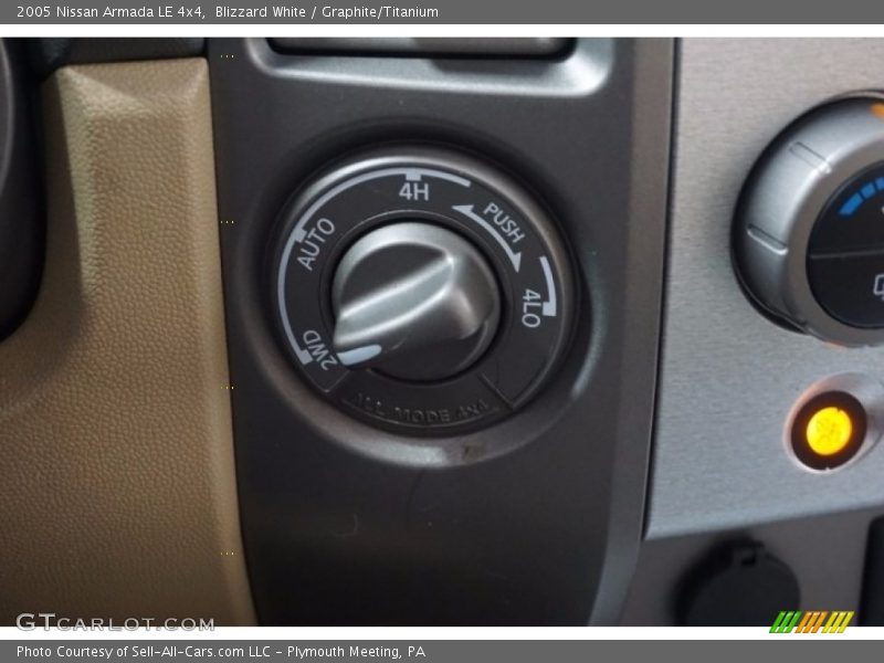 Blizzard White / Graphite/Titanium 2005 Nissan Armada LE 4x4