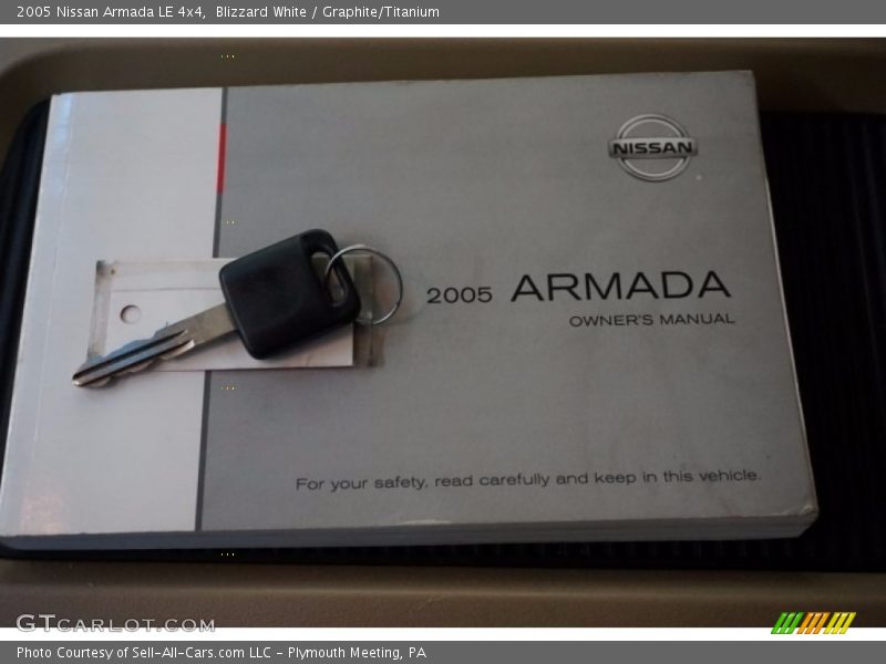 Blizzard White / Graphite/Titanium 2005 Nissan Armada LE 4x4