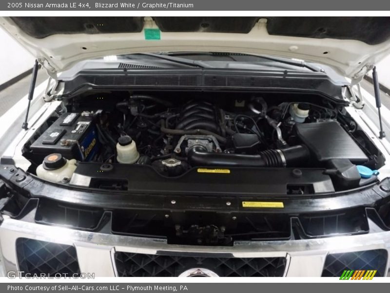 Blizzard White / Graphite/Titanium 2005 Nissan Armada LE 4x4