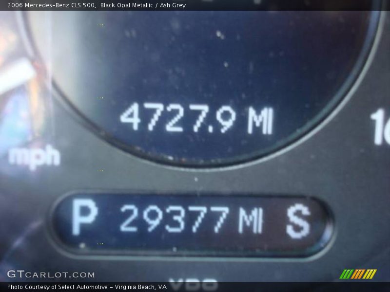 Black Opal Metallic / Ash Grey 2006 Mercedes-Benz CLS 500