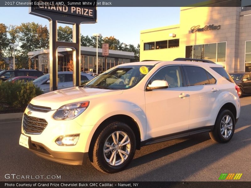 Summit White / Jet Black 2017 Chevrolet Equinox LT AWD