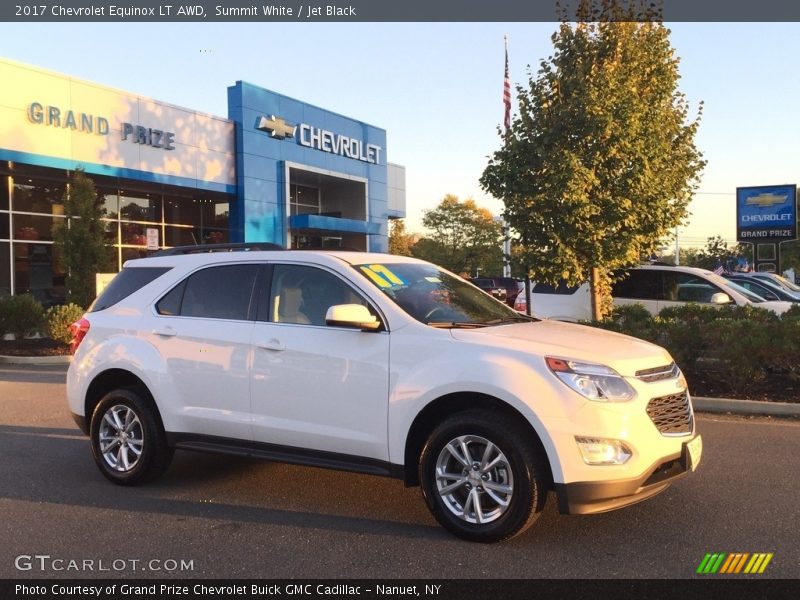 Summit White / Jet Black 2017 Chevrolet Equinox LT AWD
