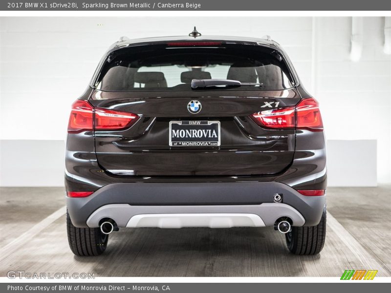 Sparkling Brown Metallic / Canberra Beige 2017 BMW X1 sDrive28i