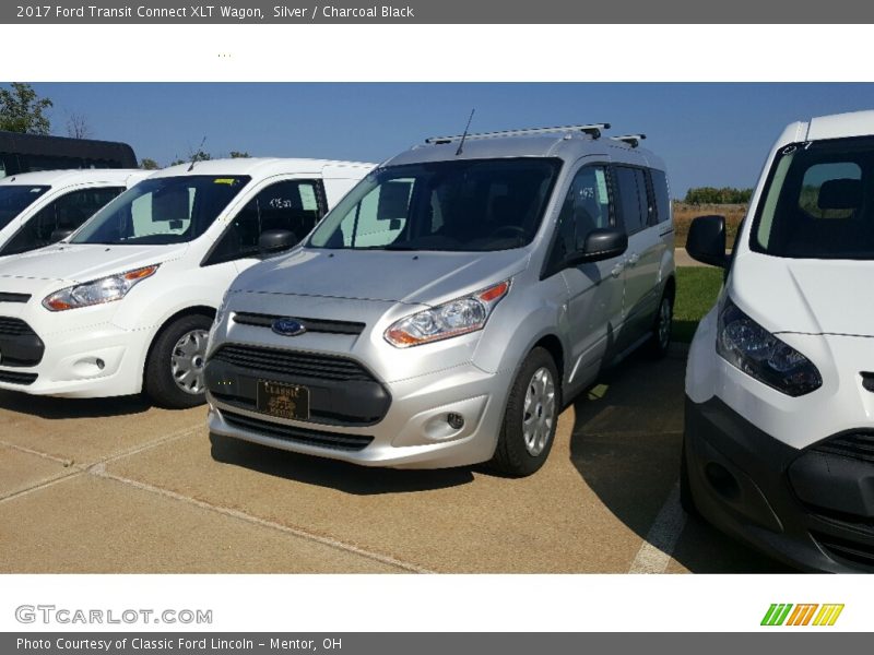 Silver / Charcoal Black 2017 Ford Transit Connect XLT Wagon