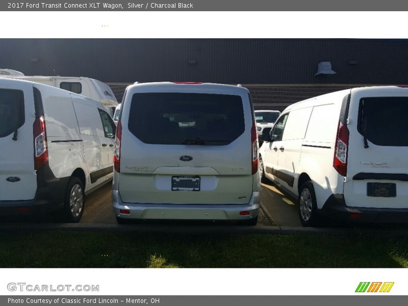 Silver / Charcoal Black 2017 Ford Transit Connect XLT Wagon