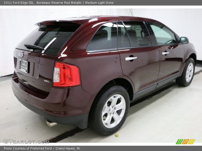 Bordeaux Reserve Red Metallic / Medium Light Stone 2011 Ford Edge SEL