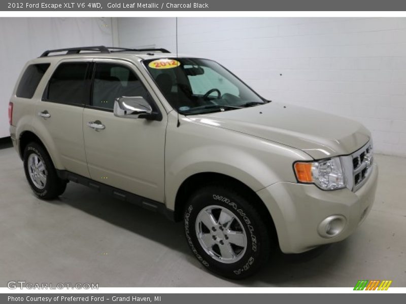 Gold Leaf Metallic / Charcoal Black 2012 Ford Escape XLT V6 4WD