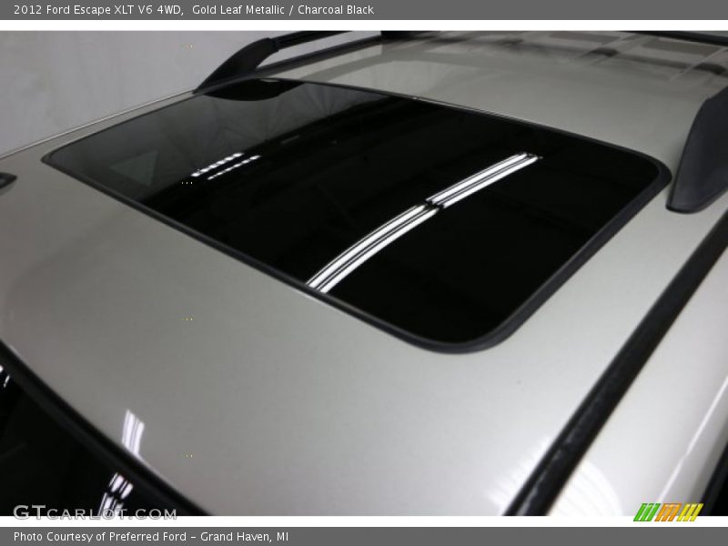 Gold Leaf Metallic / Charcoal Black 2012 Ford Escape XLT V6 4WD