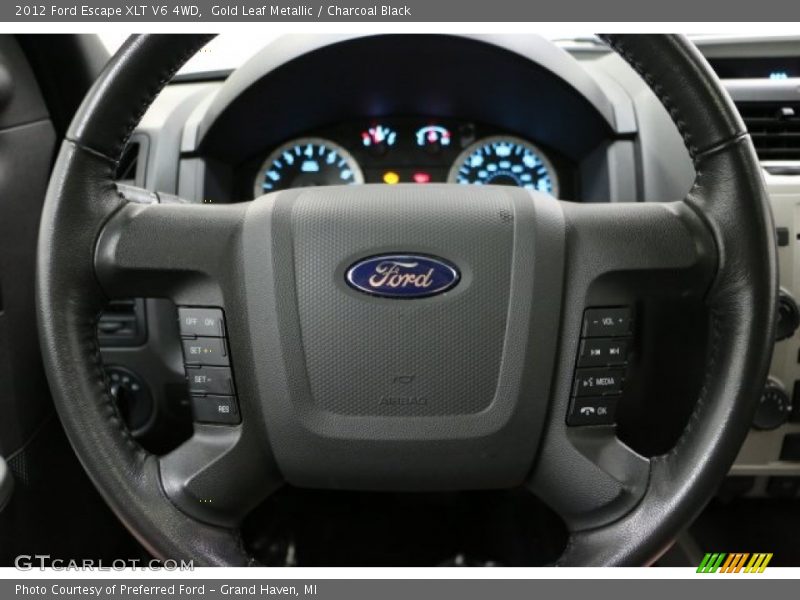 Gold Leaf Metallic / Charcoal Black 2012 Ford Escape XLT V6 4WD