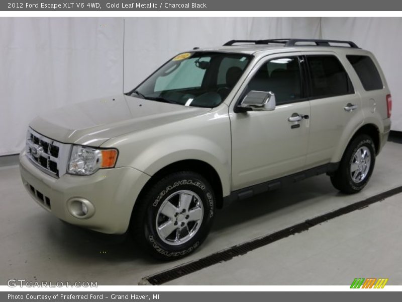 Gold Leaf Metallic / Charcoal Black 2012 Ford Escape XLT V6 4WD