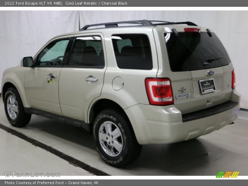 Gold Leaf Metallic / Charcoal Black 2012 Ford Escape XLT V6 4WD