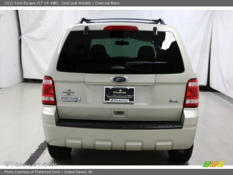 Gold Leaf Metallic / Charcoal Black 2012 Ford Escape XLT V6 4WD