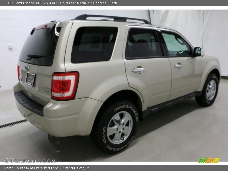 Gold Leaf Metallic / Charcoal Black 2012 Ford Escape XLT V6 4WD
