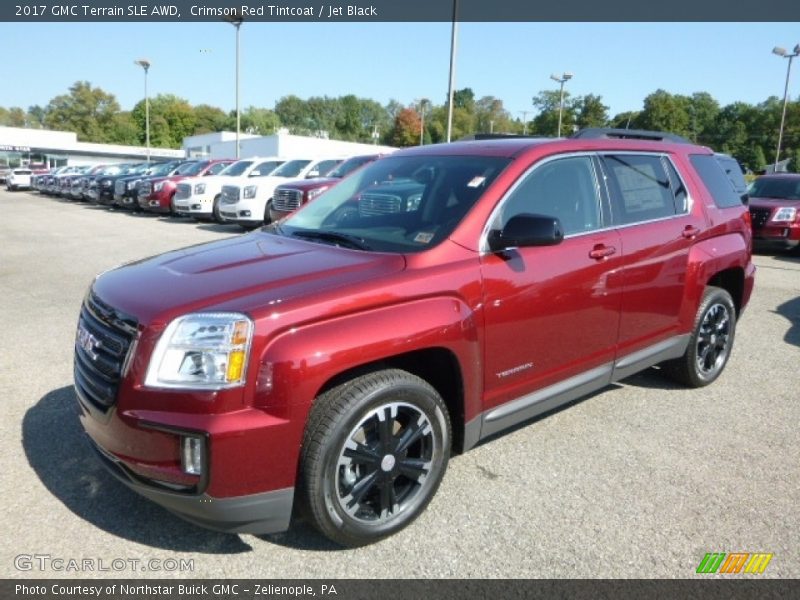 Crimson Red Tintcoat / Jet Black 2017 GMC Terrain SLE AWD