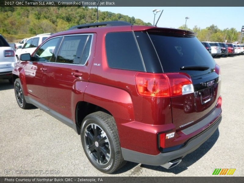 Crimson Red Tintcoat / Jet Black 2017 GMC Terrain SLE AWD