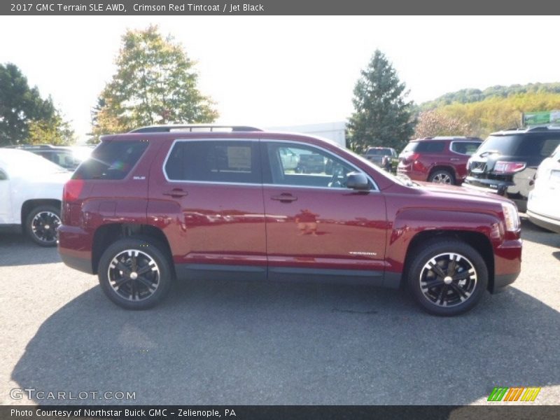 Crimson Red Tintcoat / Jet Black 2017 GMC Terrain SLE AWD