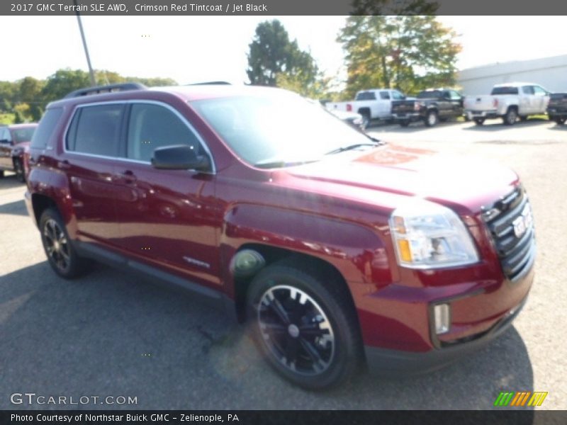 Crimson Red Tintcoat / Jet Black 2017 GMC Terrain SLE AWD