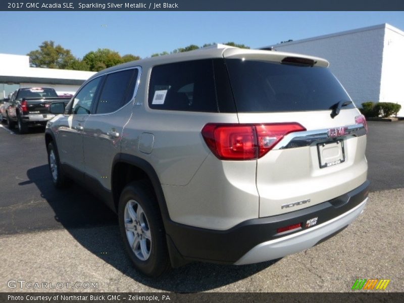 Sparkling Silver Metallic / Jet Black 2017 GMC Acadia SLE