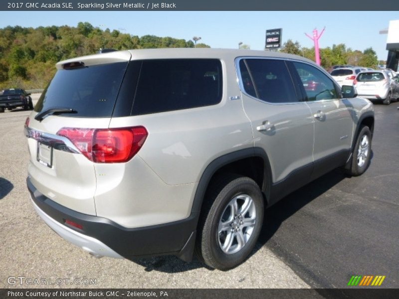 Sparkling Silver Metallic / Jet Black 2017 GMC Acadia SLE