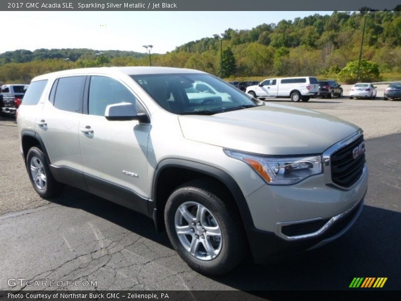 Sparkling Silver Metallic / Jet Black 2017 GMC Acadia SLE