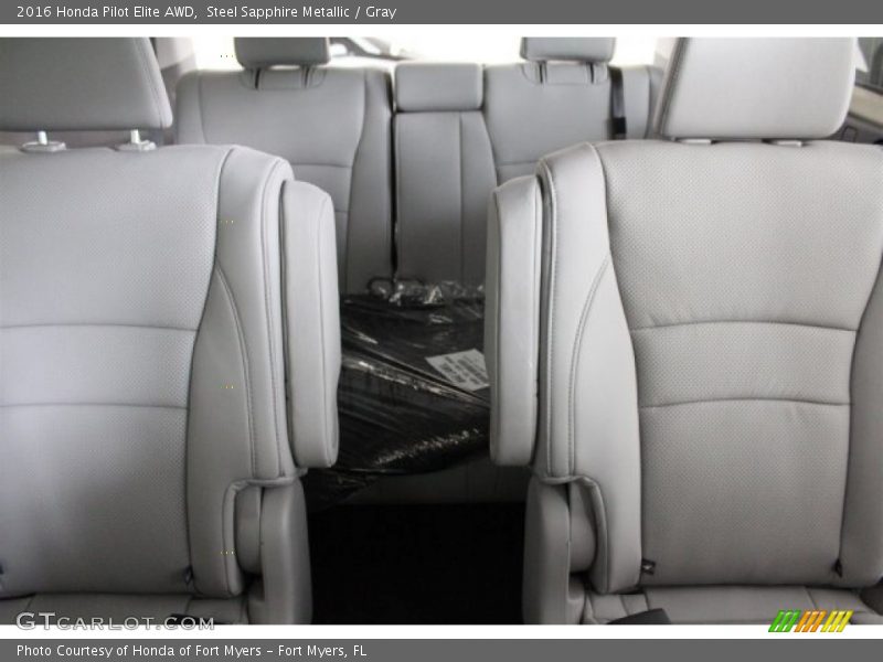 Steel Sapphire Metallic / Gray 2016 Honda Pilot Elite AWD