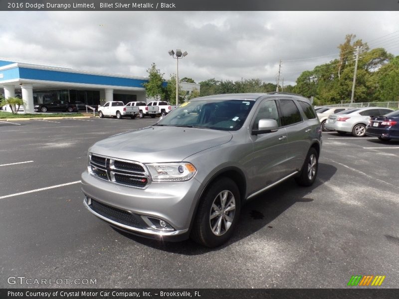 Billet Silver Metallic / Black 2016 Dodge Durango Limited