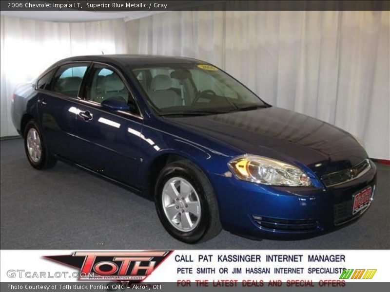 Superior Blue Metallic / Gray 2006 Chevrolet Impala LT