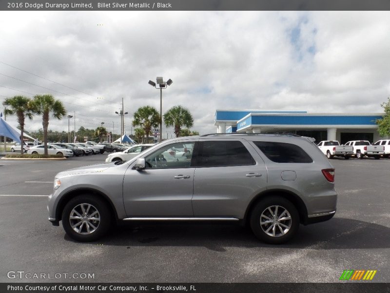 Billet Silver Metallic / Black 2016 Dodge Durango Limited