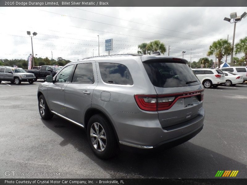 Billet Silver Metallic / Black 2016 Dodge Durango Limited