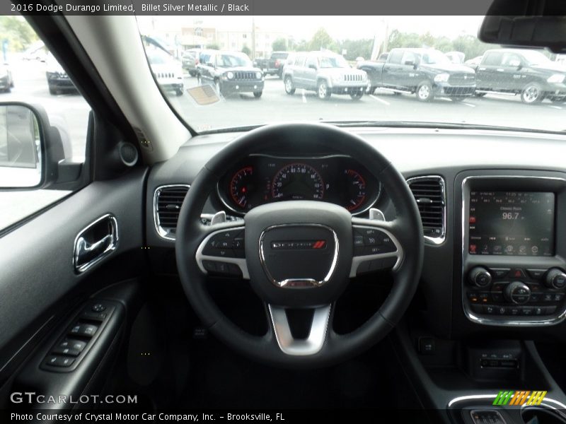 Billet Silver Metallic / Black 2016 Dodge Durango Limited