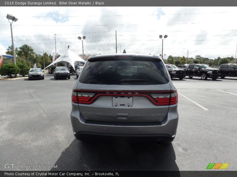 Billet Silver Metallic / Black 2016 Dodge Durango Limited