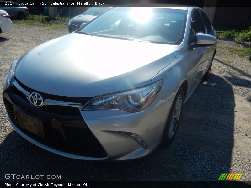 Celestial Silver Metallic / Black 2017 Toyota Camry SE