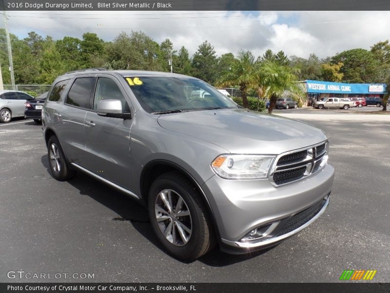 Billet Silver Metallic / Black 2016 Dodge Durango Limited