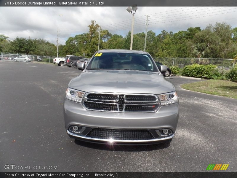 Billet Silver Metallic / Black 2016 Dodge Durango Limited