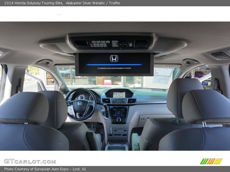 Alabaster Silver Metallic / Truffle 2014 Honda Odyssey Touring Elite