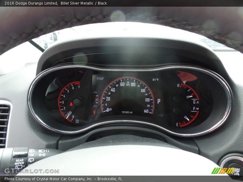 Billet Silver Metallic / Black 2016 Dodge Durango Limited